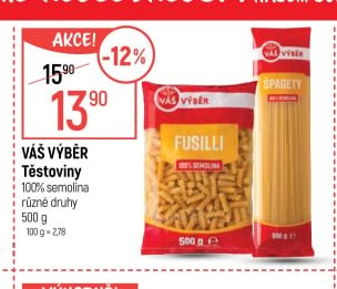 Váš Výběr Těstoviny