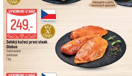 Selský kuřecí prsní steak Globus