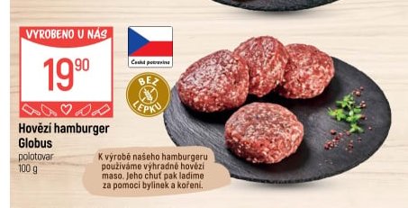 Hovězí hamburger Globus