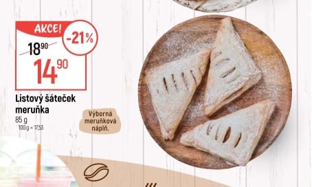 Listový šáteček meruňka