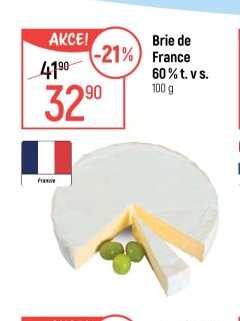 Brie de France 60% t. v s.
