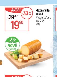 Mozzarella uzená
