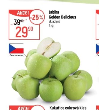 Jablka Golden Delicious