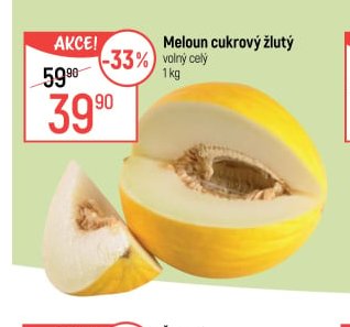 Meloun cukrový žlutý