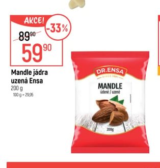 Mandle jádra uzená Ensa