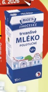 JČ MLÉKO TRVANLIVÉ POLOTUČNÉ