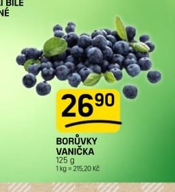 Borůvky vanička 125 g