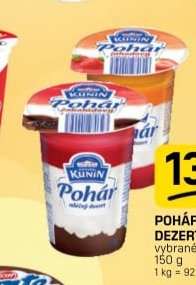 POHÁR MLÉČNÝ DEZERT
