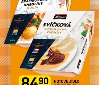 Hamé SVÍČKOVÁ S HOUSKOVÝMI KNEDLÍKY