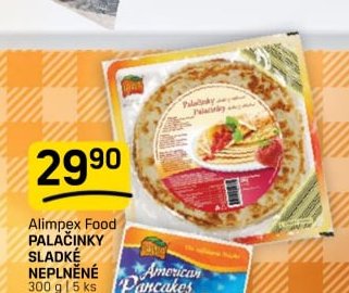 Alimpex Food PALAČINKY SLADKÉ NEPLNĚNÉ