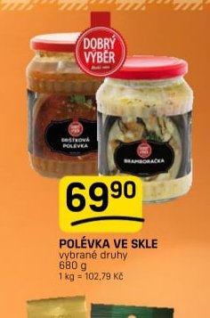 POLÉVKA VE SKLE