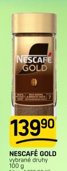 Nescafé Gold, vybrané druhy