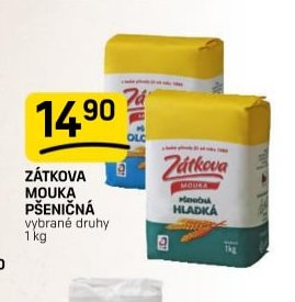 ZÁTKOVA MOUKA PŠENIČNÁ vybrané druhy