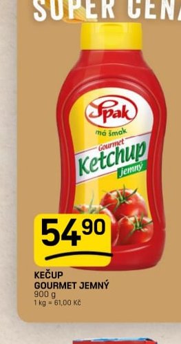 KEČUP GOURMET JEMNÝ