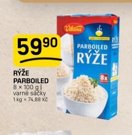 RÝŽE PARBOILED