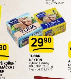 TUŇÁK NEKTON vybrané druhy