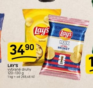 LAY'S vybrané druhy
