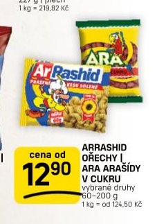 ARRASHID OŘECHY | ARA ARAŠÍDY V CUKRU vybrané druhy