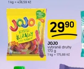 Jojo vybrané druhy 170 g