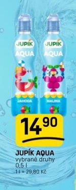 JUPÍK AQUA vybrané druhy