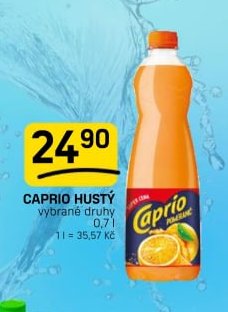 CAPRIO HUSTÝ vybrané druhy