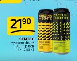 SEMTEX vybrané druhy