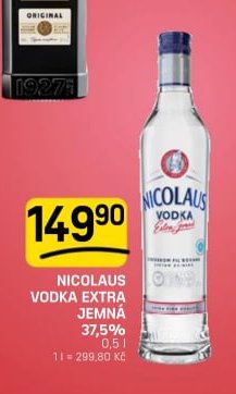 NICOLAUS VODKA EXTRA JEMNÁ