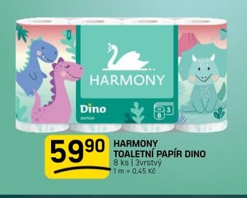 Harmony toaletní papír Dino