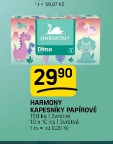 Harmony kapesníky papírové
