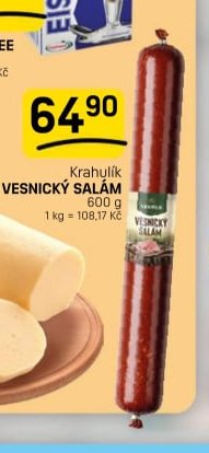 Krahulík VESNICKÝ SALÁM 600 g