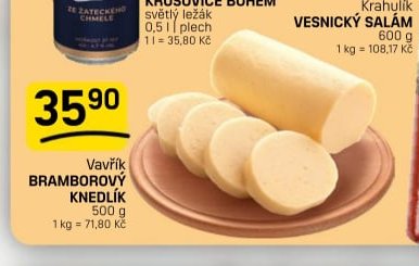 Vavřík BRAMBOROVÝ KNEDLÍK 500 g