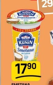 KUNÍN Smetana na vaření 12% 200 g