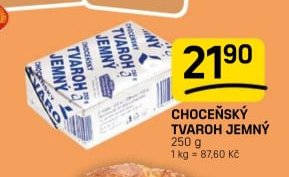CHOCEŇSKÝ TVAROH JEMNÝ 250 g