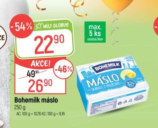 Bohemilk máslo