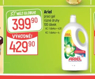 Ariel prací gel