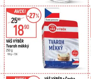 Váš výběr Tvaroh měkký