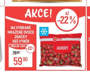 Na vybrané mražené ovoce značky Váš výběr