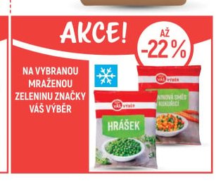 Na vybranou mraženou zeleninu značky Váš výběr