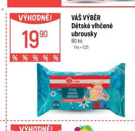 Váš Výběr Dětské vlhčené ubrousky