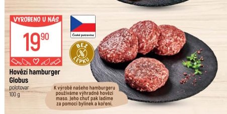 Hovězí hamburger Globus