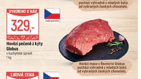 Hovězí pečeně z kýty Globus