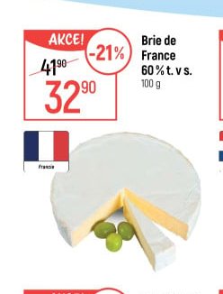 Brie de France 60% t. v s.