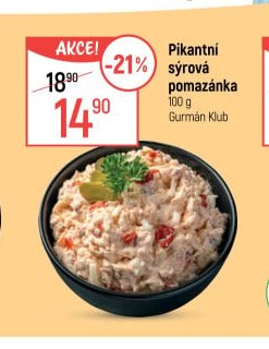 Pikantní sýrová pomazánka