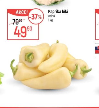 Paprika bílá