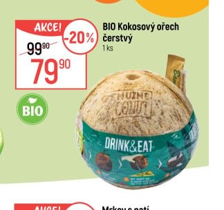 BIO Kokosový ořech čerstvý