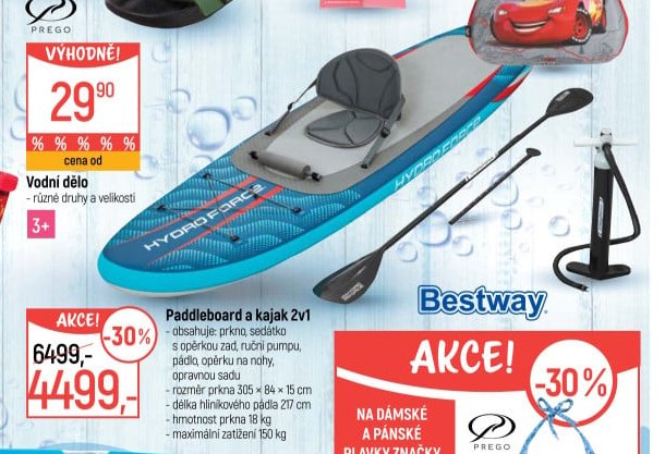 Paddleboard a kajak 2v1