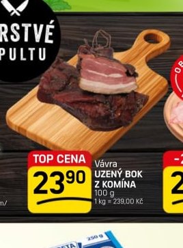 VÁVRA UZENÝ BOK Z KOMÍNA