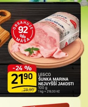 LE&CO ŠUNKA MARINA NEJVYŠŠÍ JAKOSTI