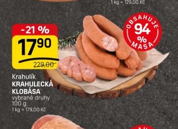 Krahulík KRAHULECKÁ KLOBÁSA