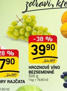 HROZNOVÉ VÍNO BEZSEMENNÉ